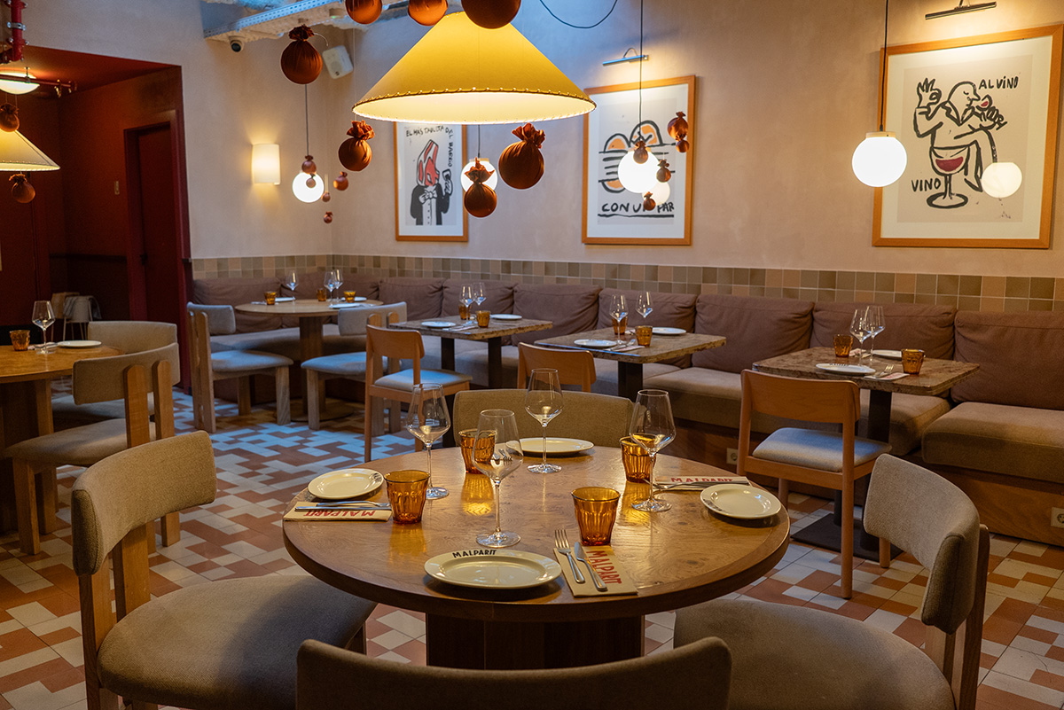 El comedor de Malparit en Barcelona