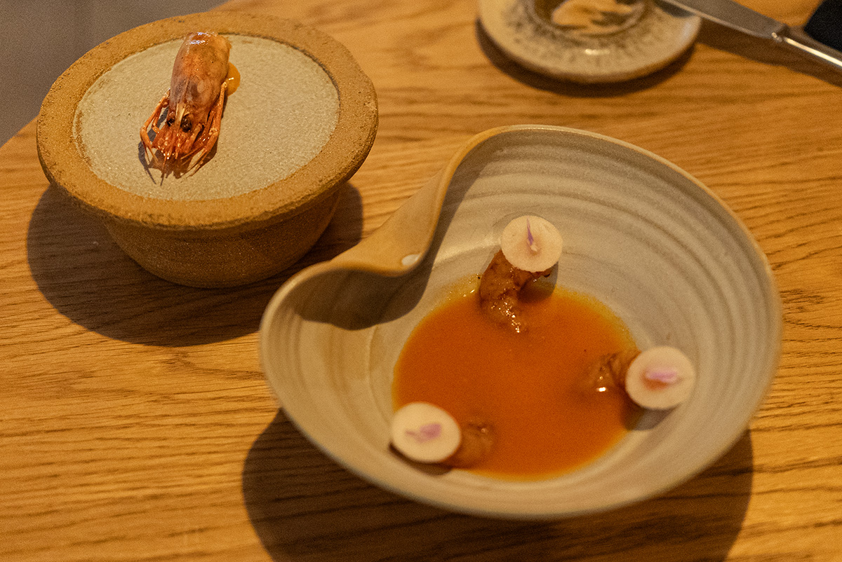 Gamba roja en Restaurante Gurí Barcelona